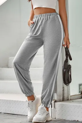 Side Stripe Joggers with Pockets