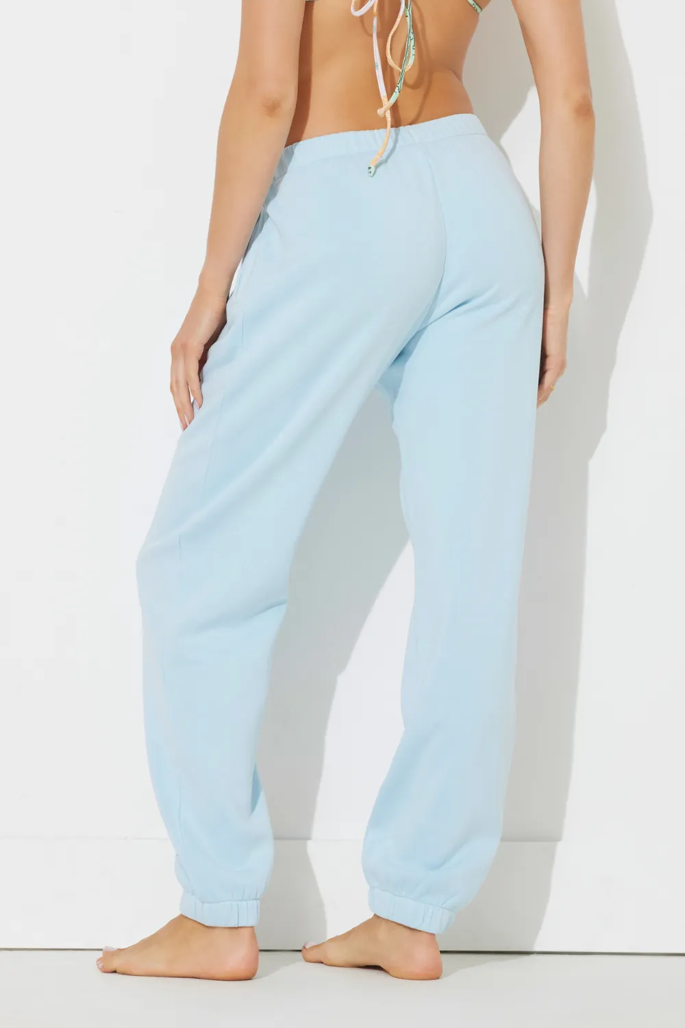 Sky Blue Pigment Dye Jogger