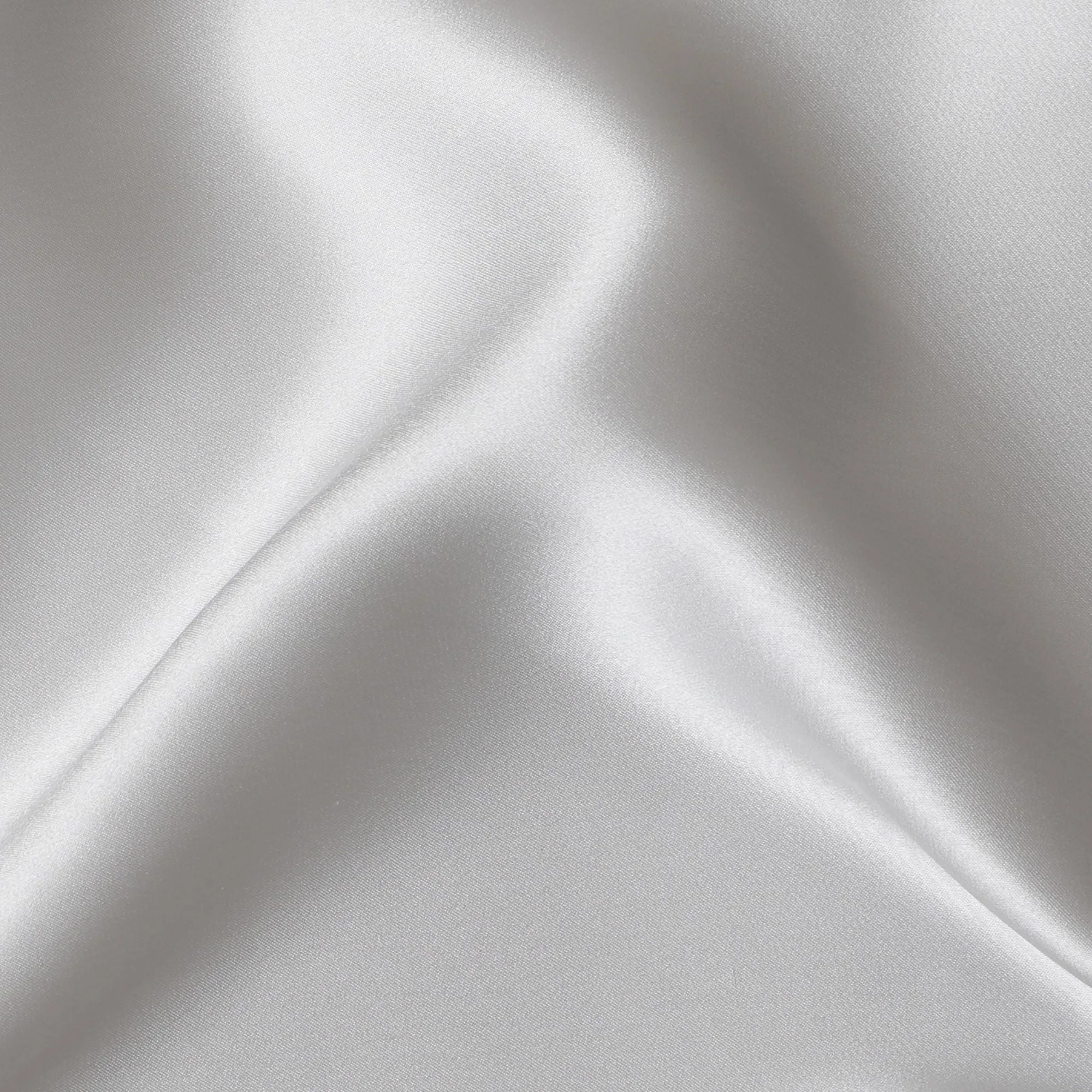 Snowfall Serenity Pure Silk Satin Fabric, 110cm Wide - Buy Online-D18362