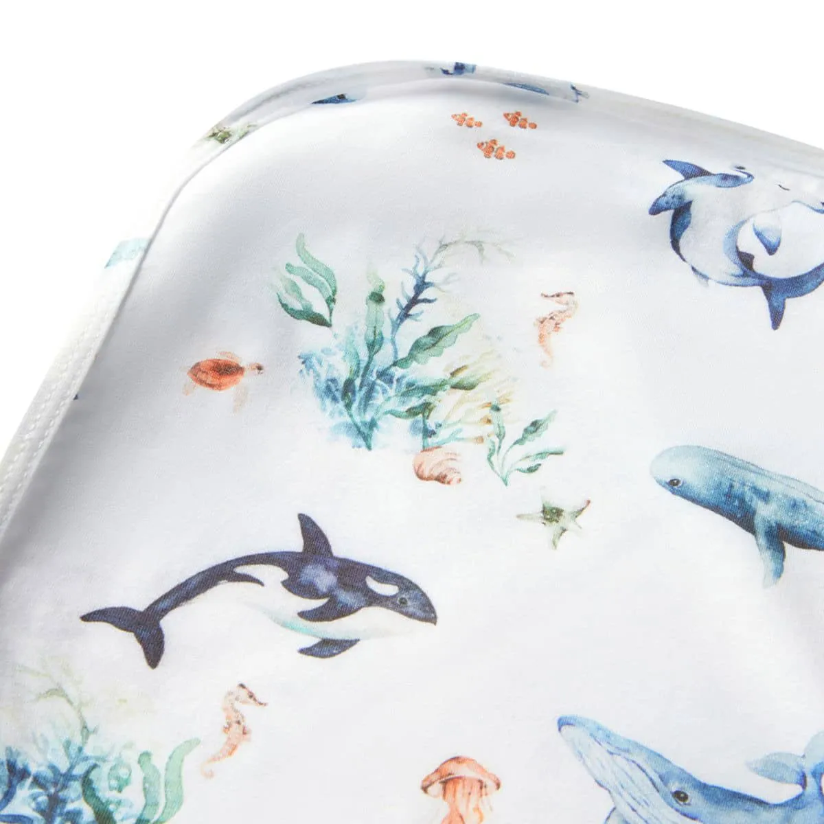 Snuggle Hunny Jersey Wrap with Matching Headwear - Ocean Organic