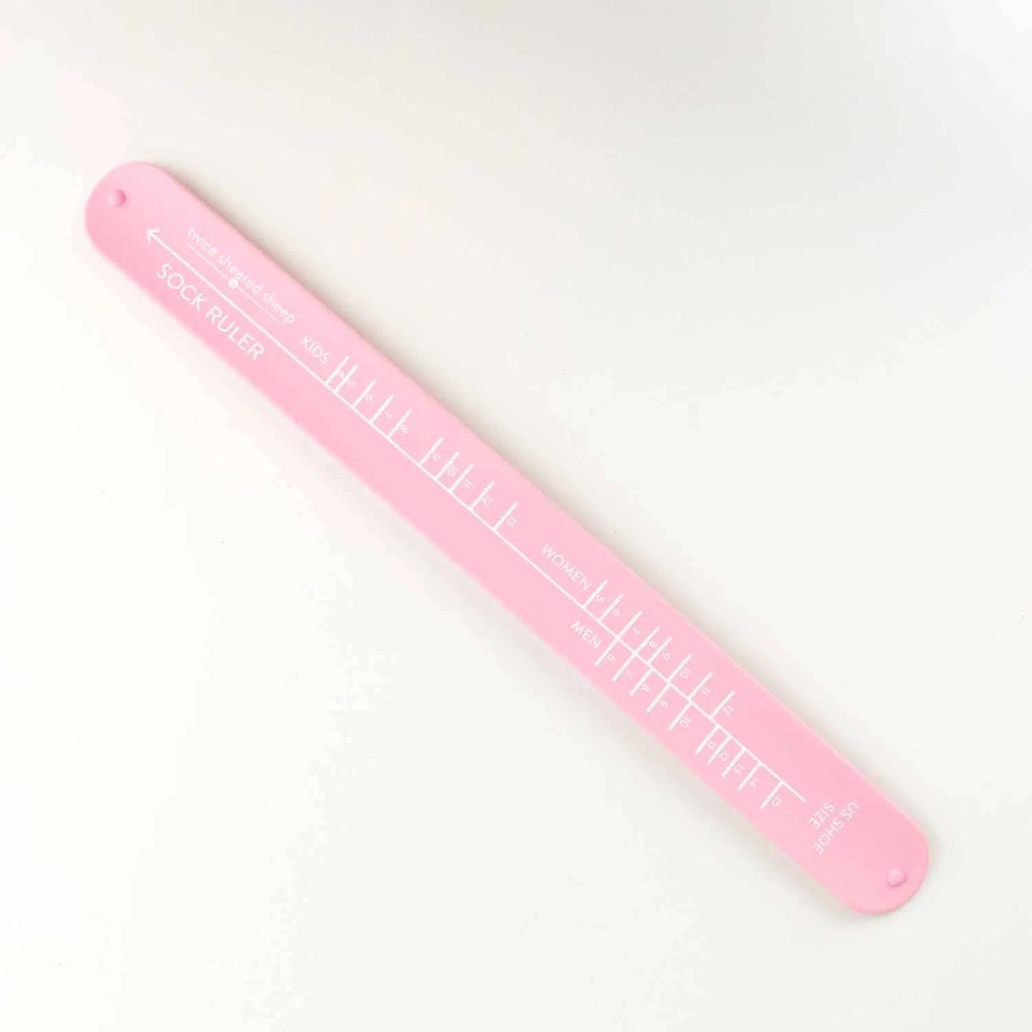 Sock Ruler - Sock Sizing Bracelet Ruler: Sea glass