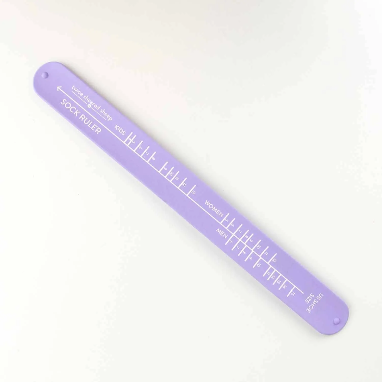 Sock Ruler - Sock Sizing Bracelet Ruler: Sea glass