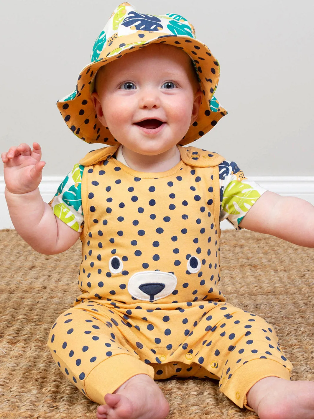 Spotty cub dungarees