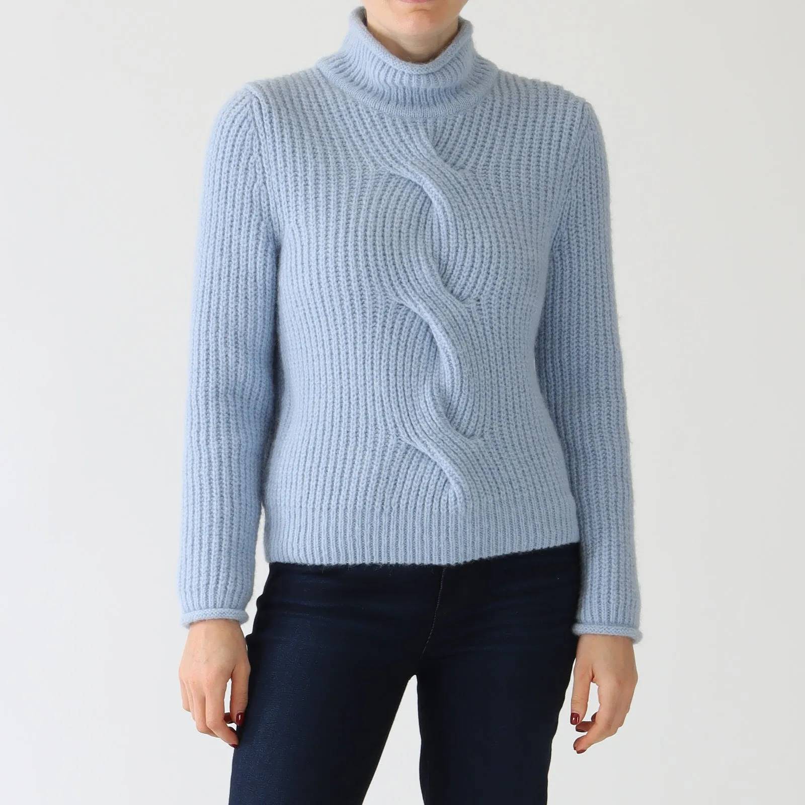 Squill Cable Knit Front Sweater