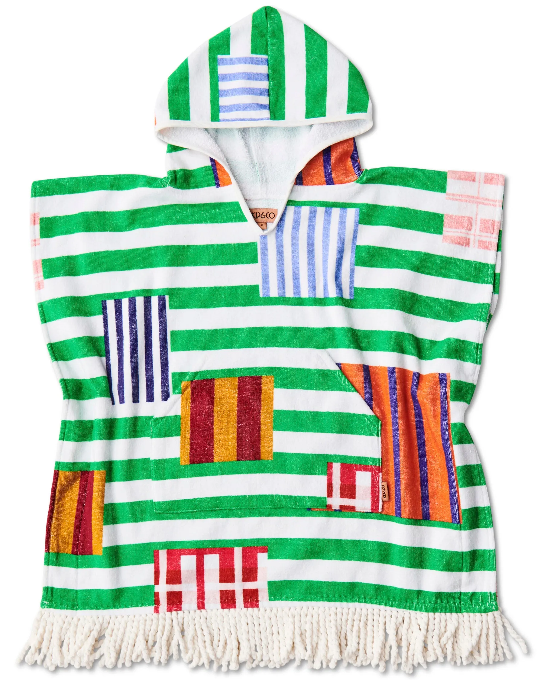 Stripe On Stripe One Piece Bathers and Poncho Bundle