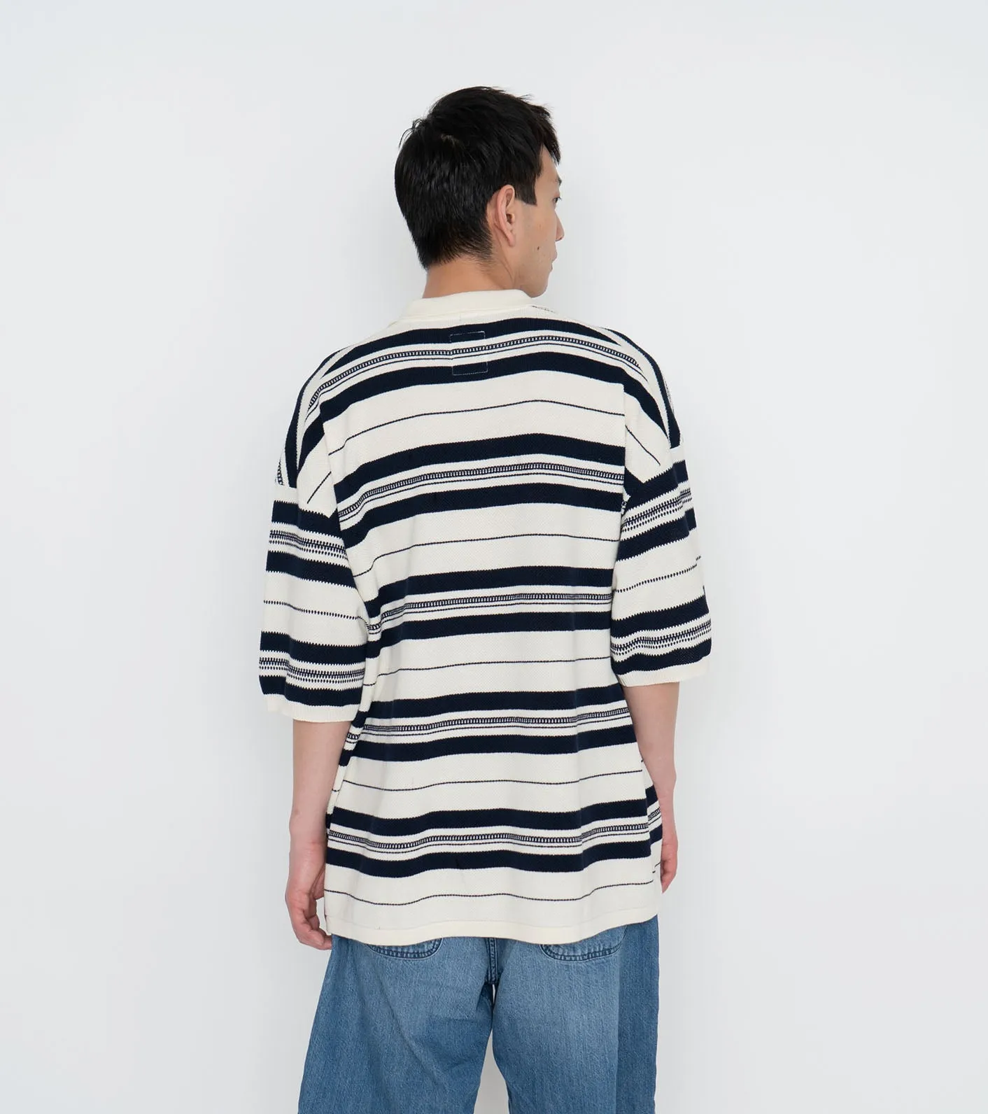 Stripe Polo Sweater