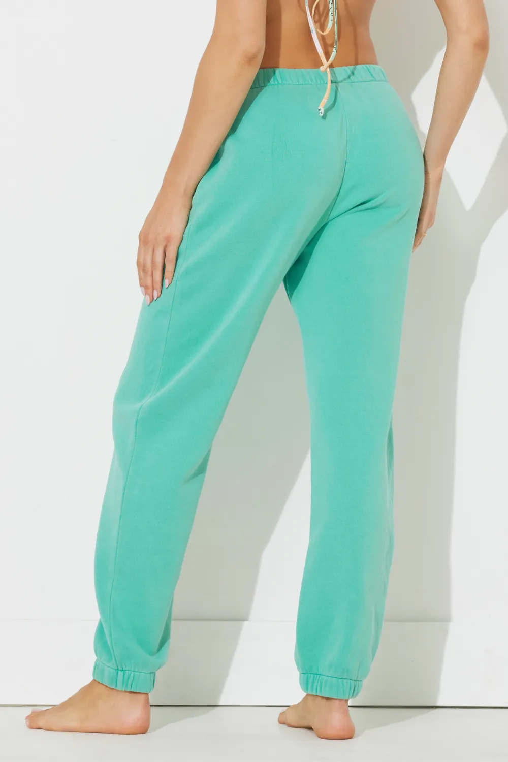 Tropical Green Pigment Dye Jogger