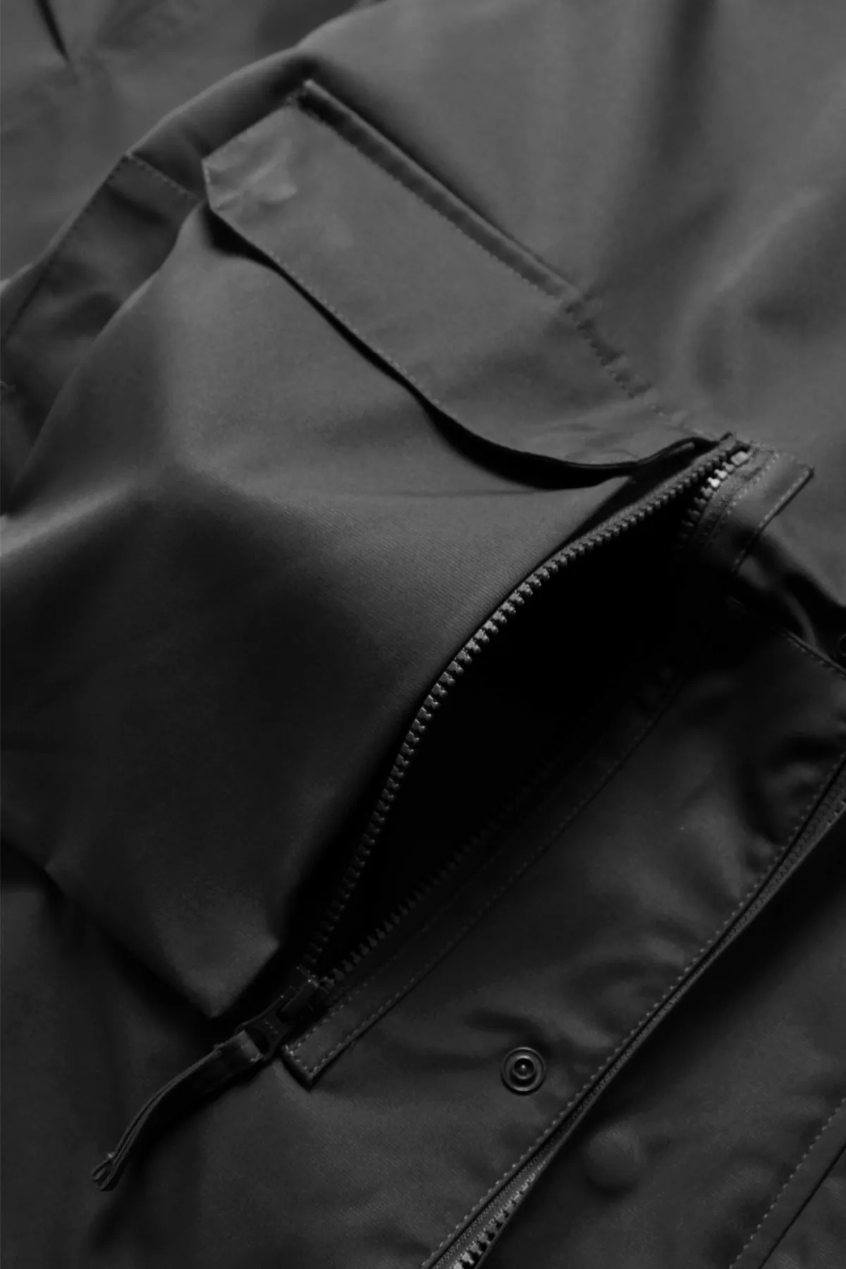 TRS - Multi Pocket Parka - Black