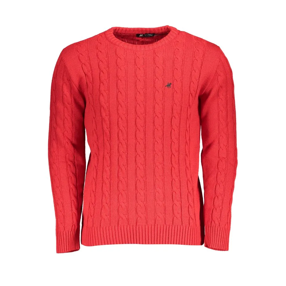 U.S. Grand Polo Red Fabric Sweater