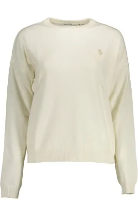 U.S. POLO ASSN. White Wool Women Sweater