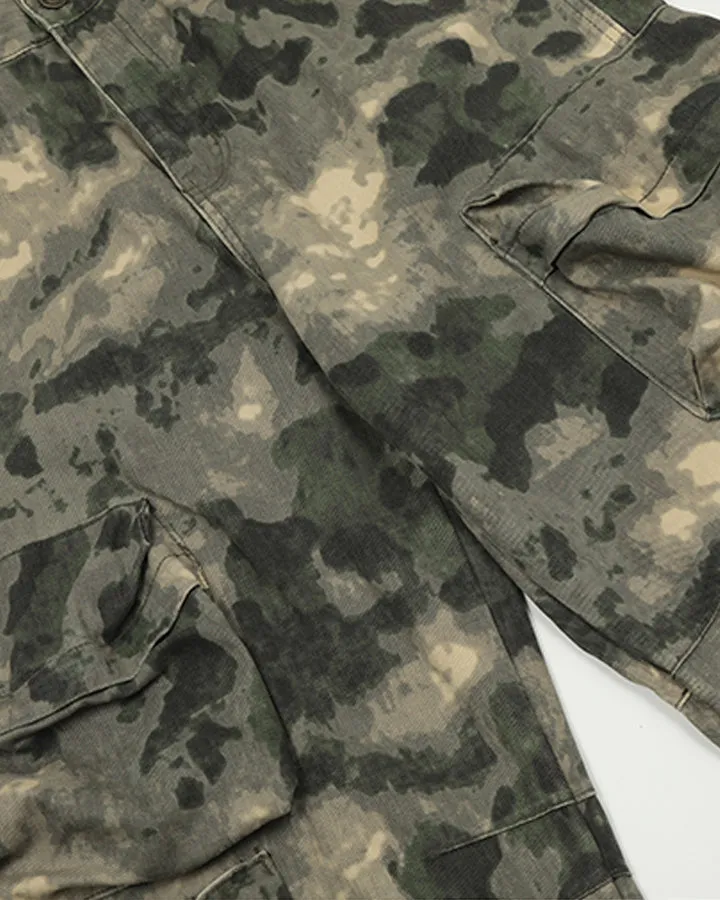 Vintage Camouflage Multi-Pocket Cargo Pants