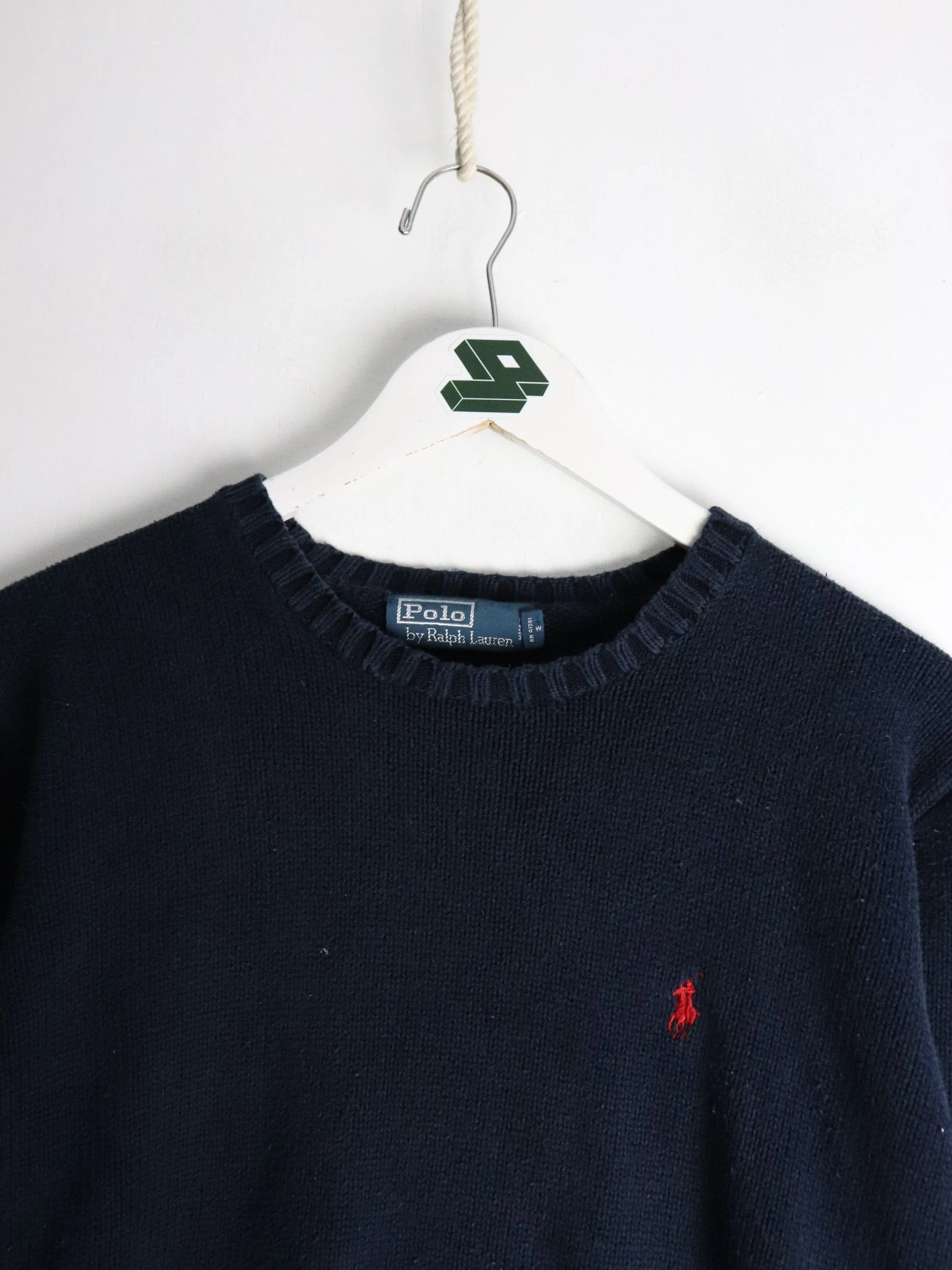 Vintage Polo Ralph Lauren Sweater Fits Mens Small Blue Knit