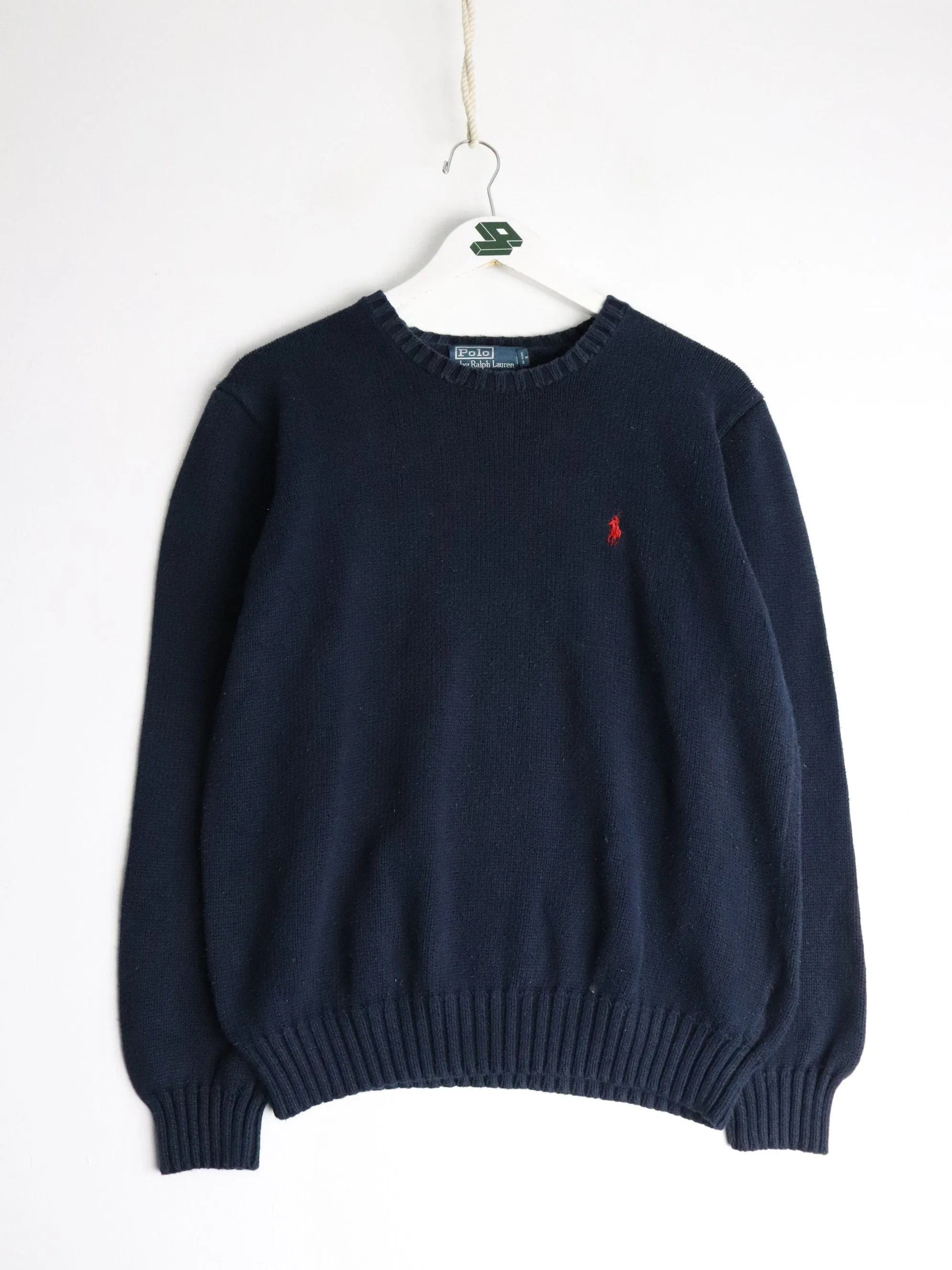 Vintage Polo Ralph Lauren Sweater Fits Mens Small Blue Knit