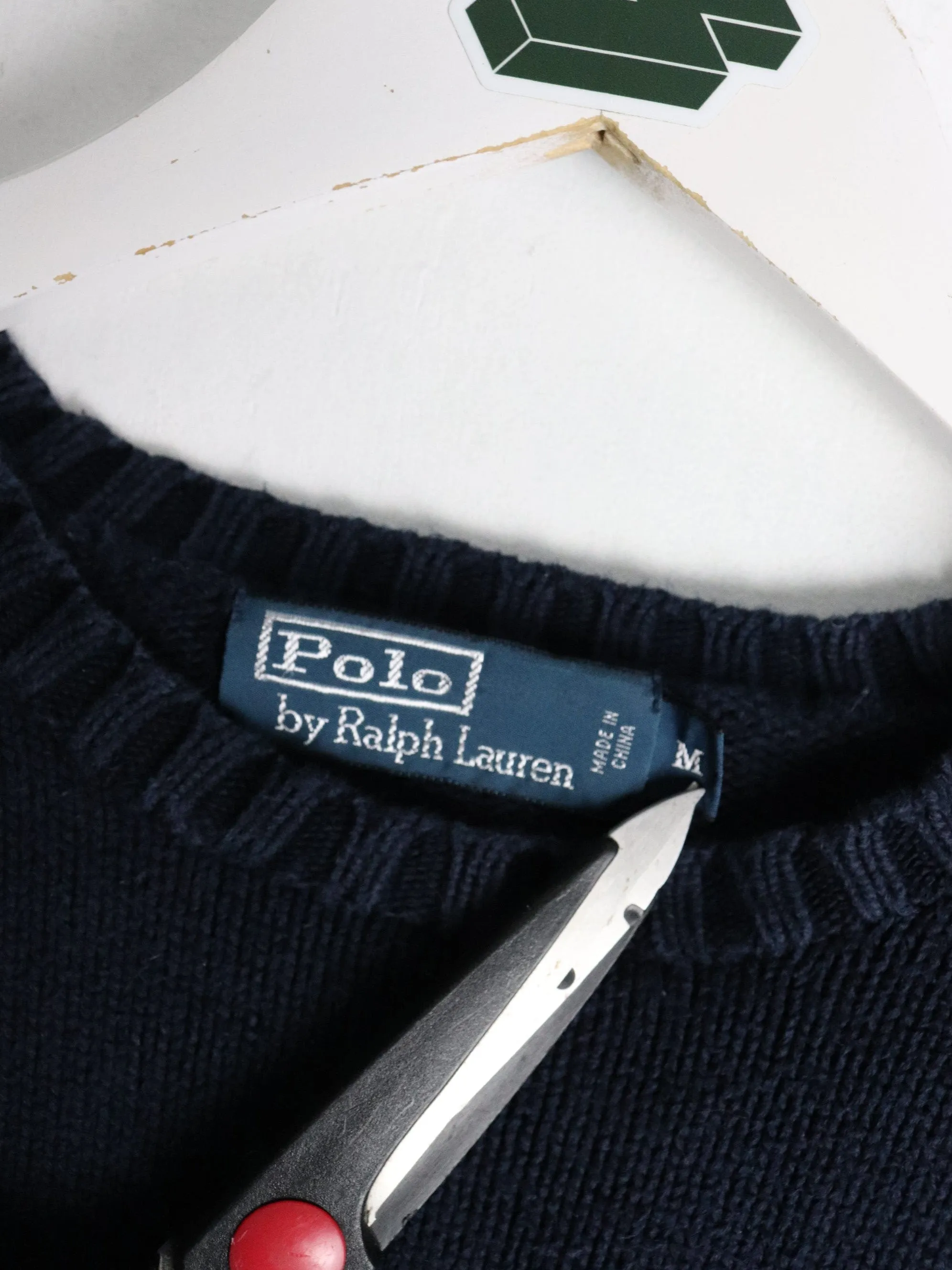 Vintage Polo Ralph Lauren Sweater Fits Mens Small Blue Knit