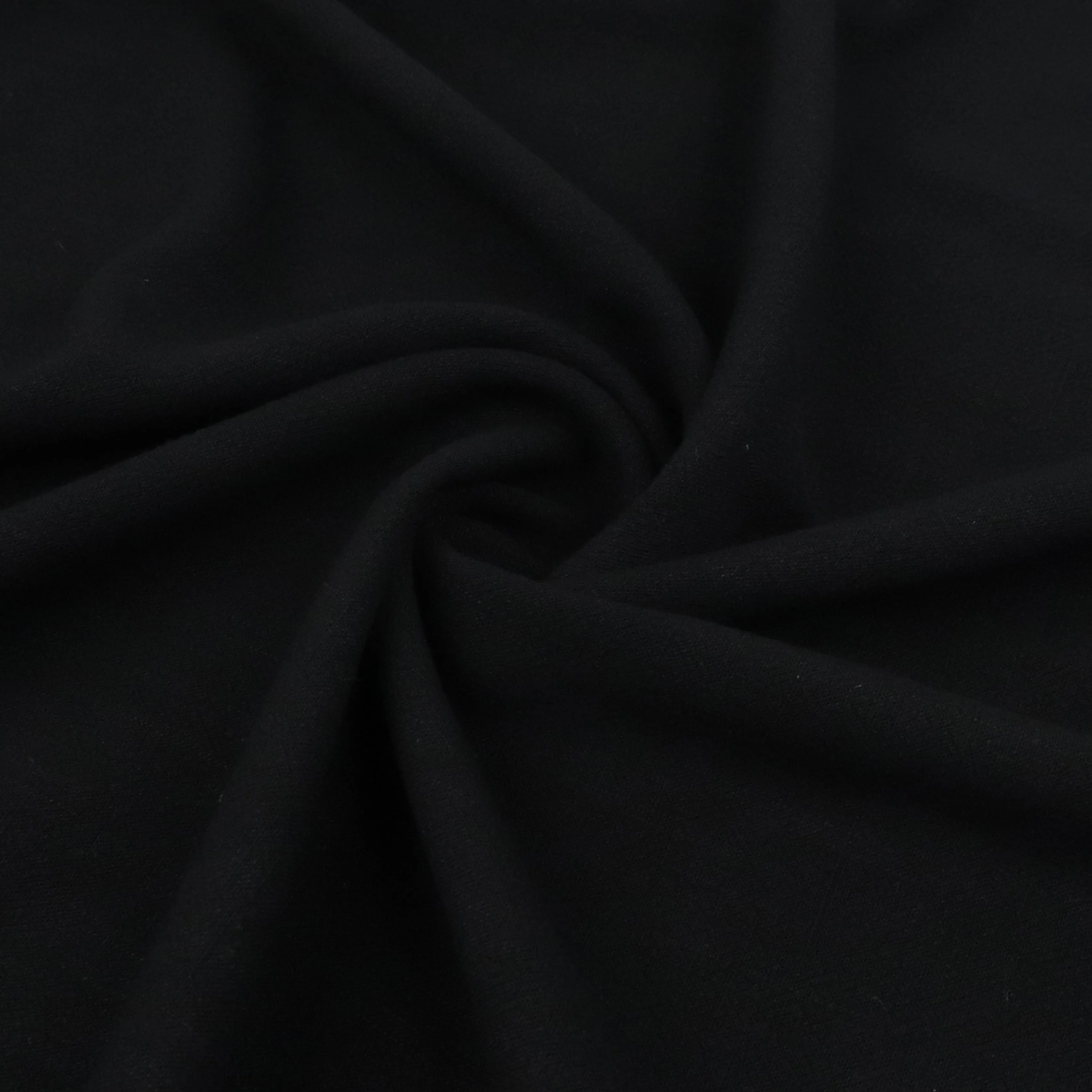 Viscose Linen Slub - Black