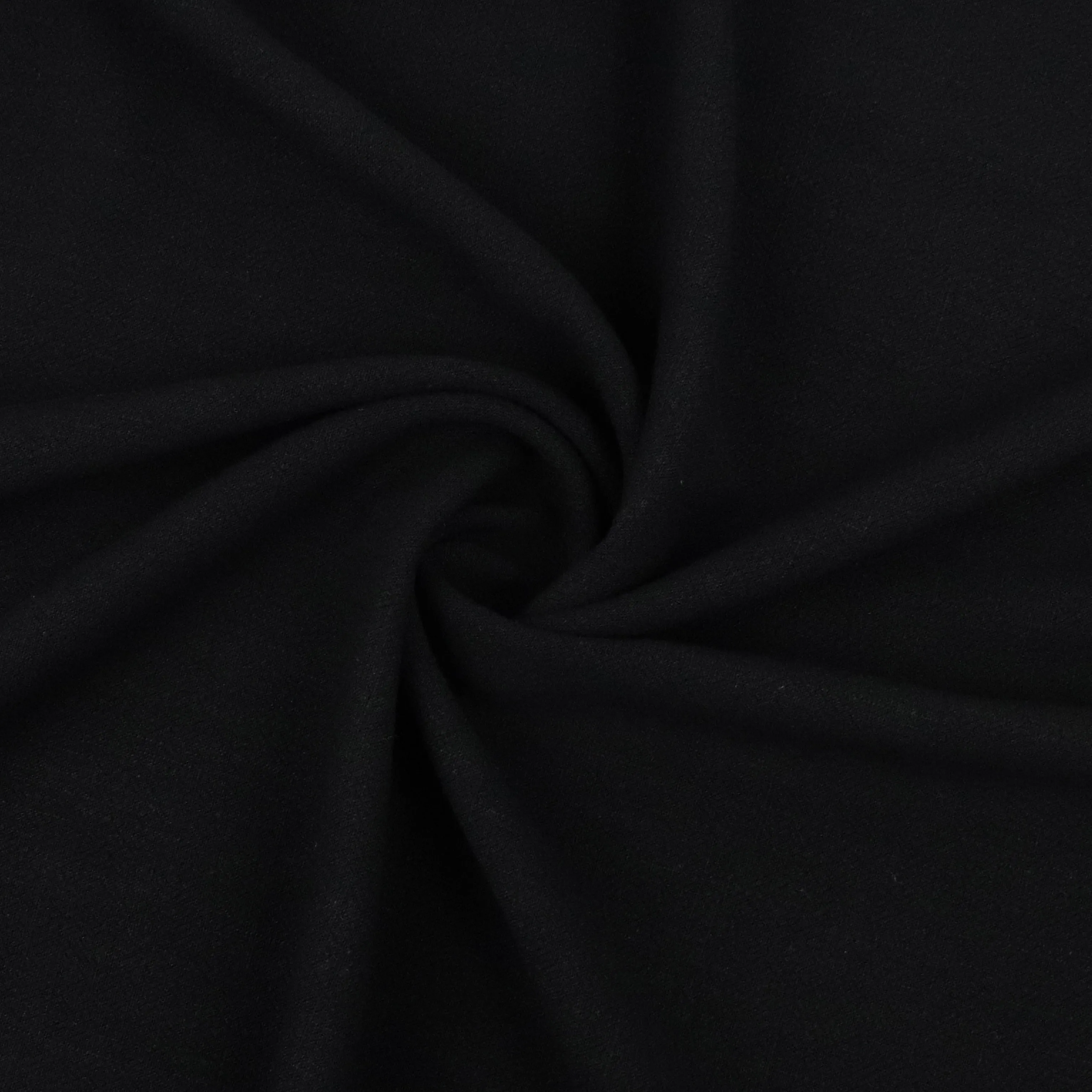 Viscose Linen Slub - Black