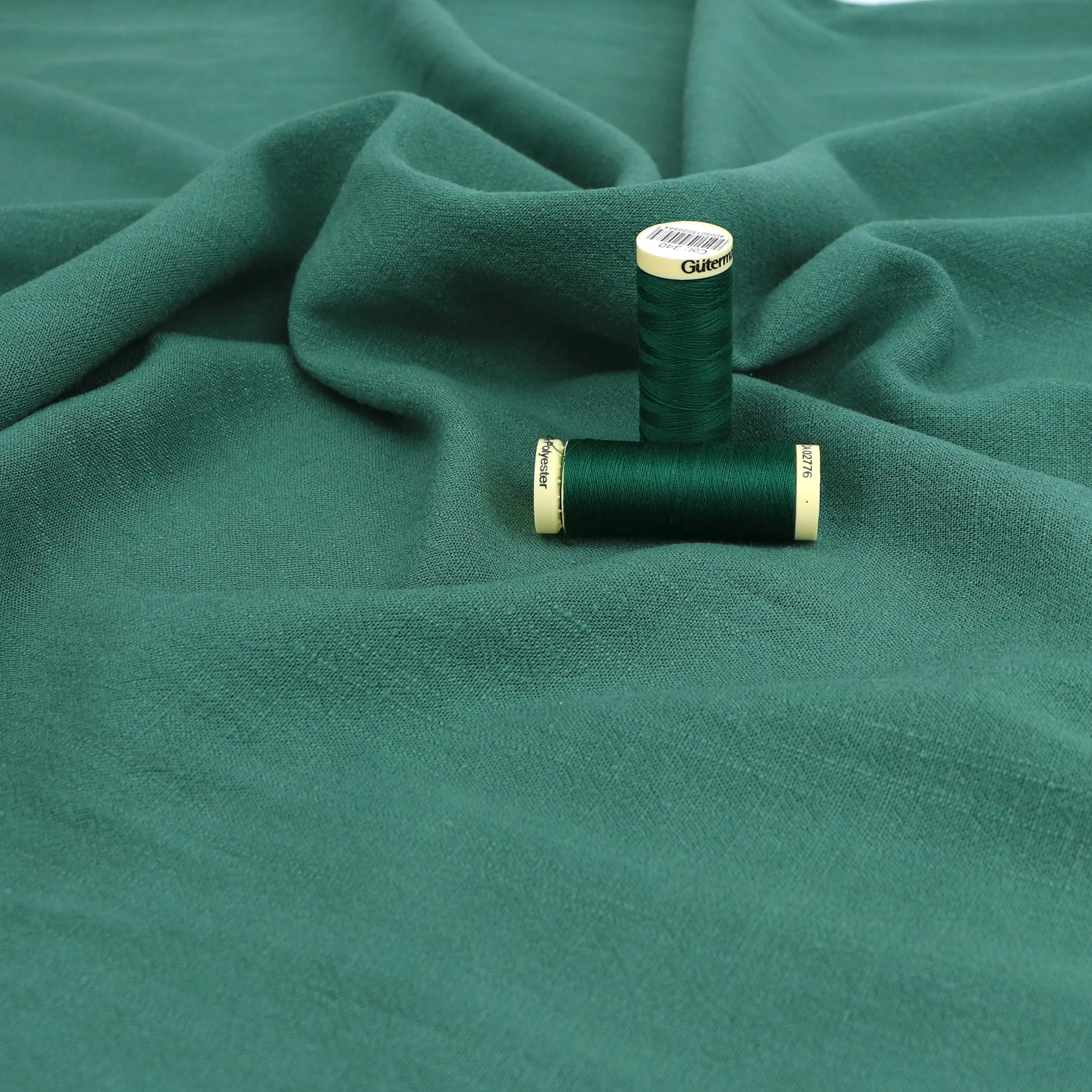 Viscose Linen Slub - Green