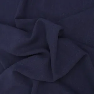 Viscose Linen Slub - Navy Blue