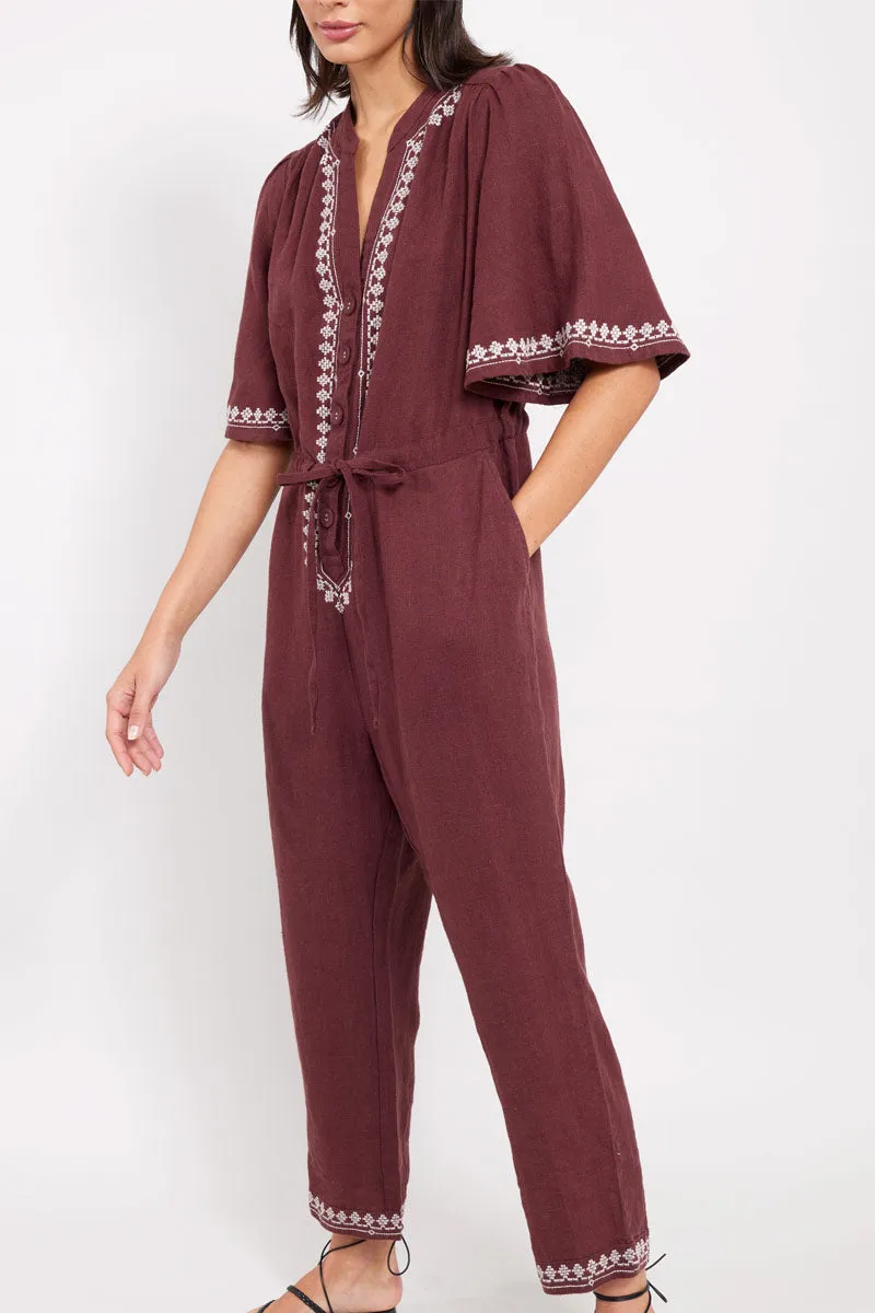 Vivi Embroidered Jumpsuit