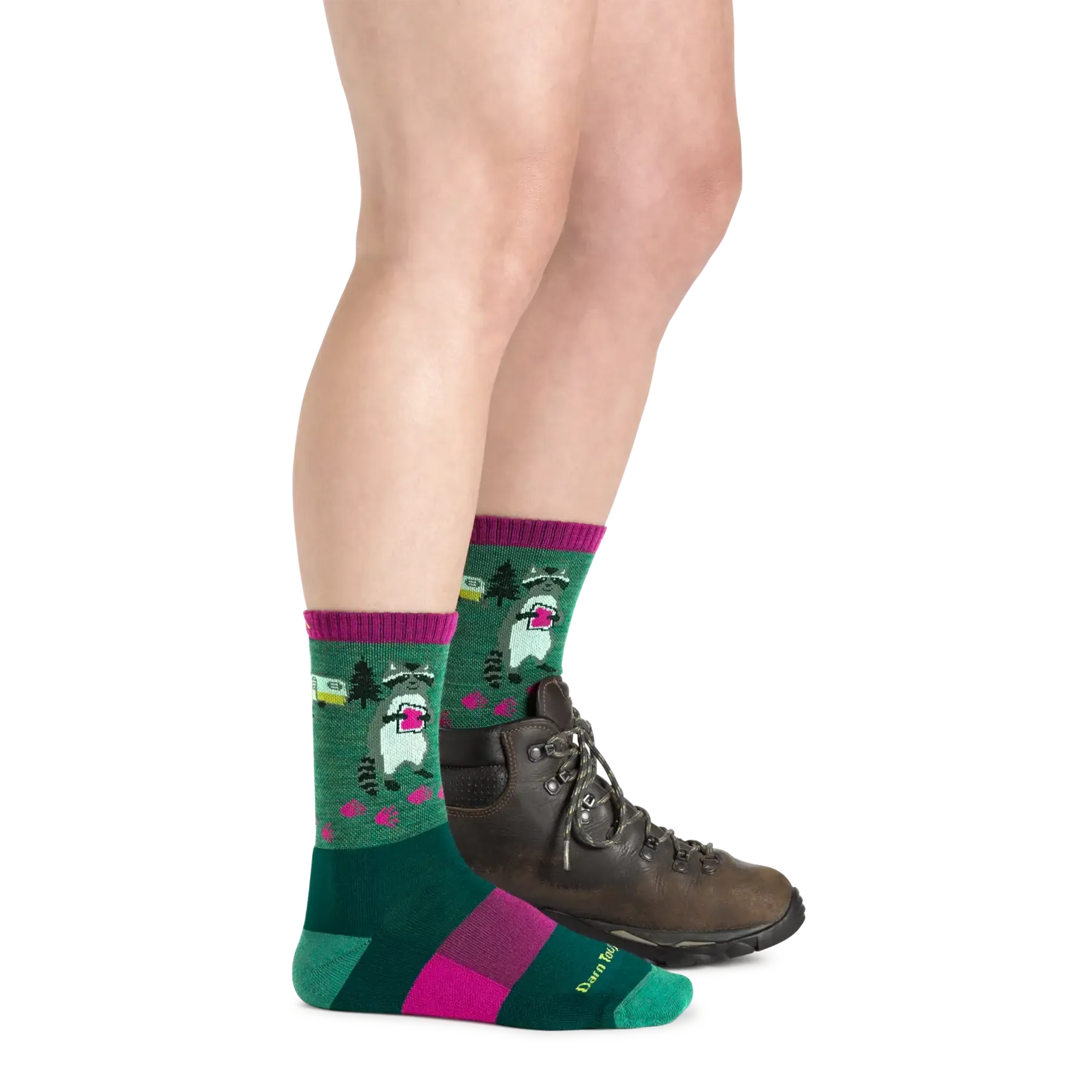 Women's Critter Club Micro Crew Lightweight Hiking Sock - Moss