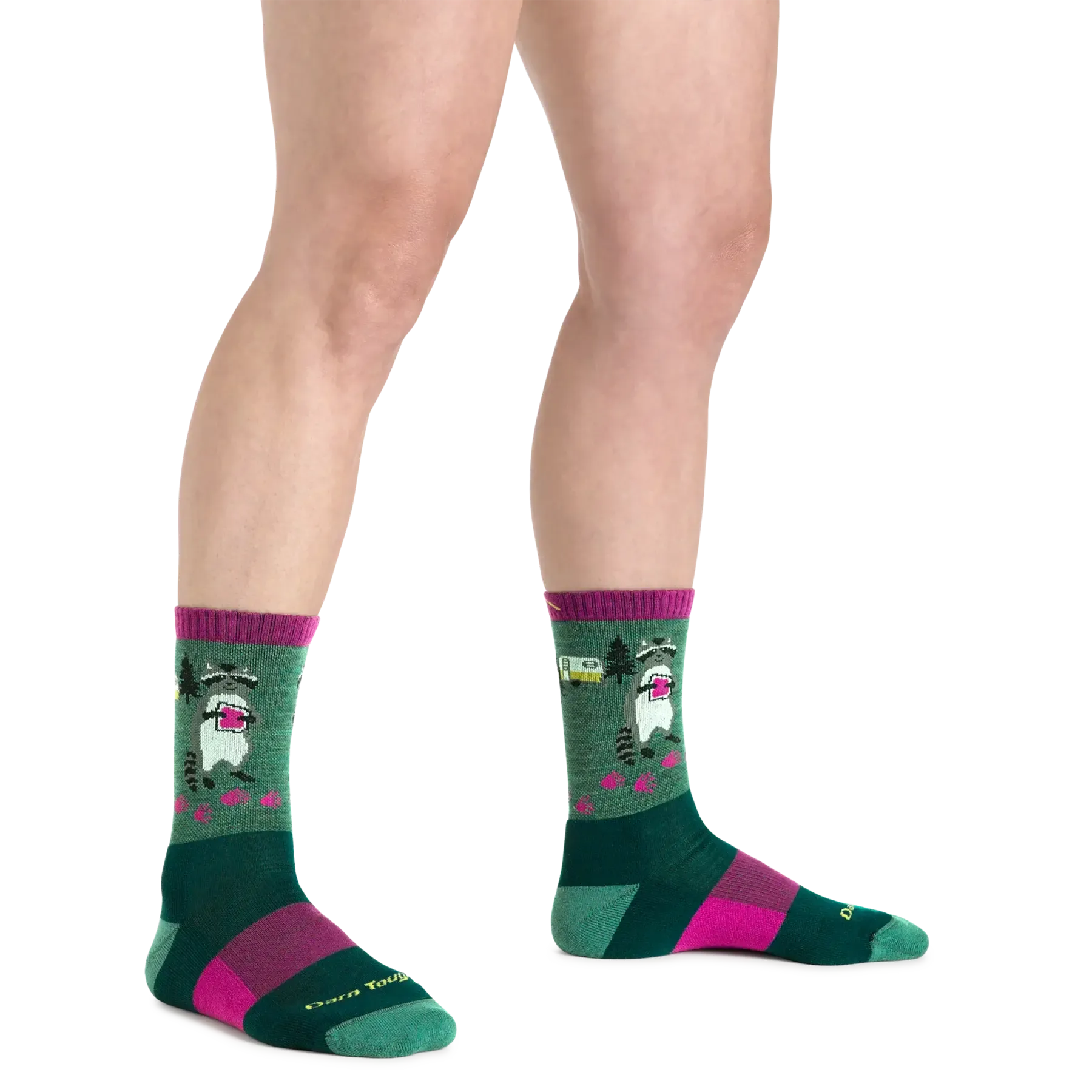 Women's Critter Club Micro Crew Lightweight Hiking Sock - Moss