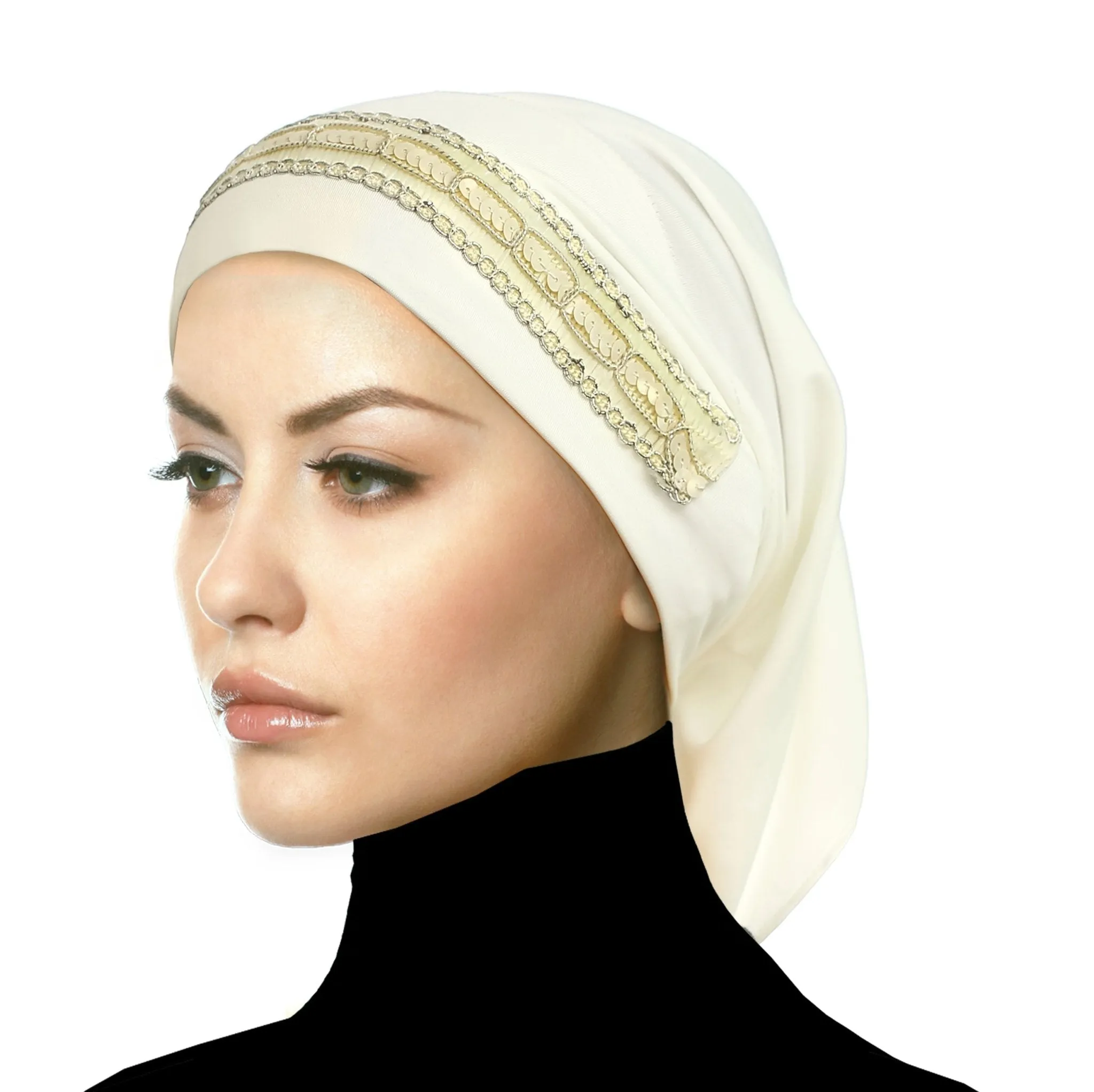 Women's Luxor LYCRA Extra Long Tube Undercap Hijab Beanie Fashion