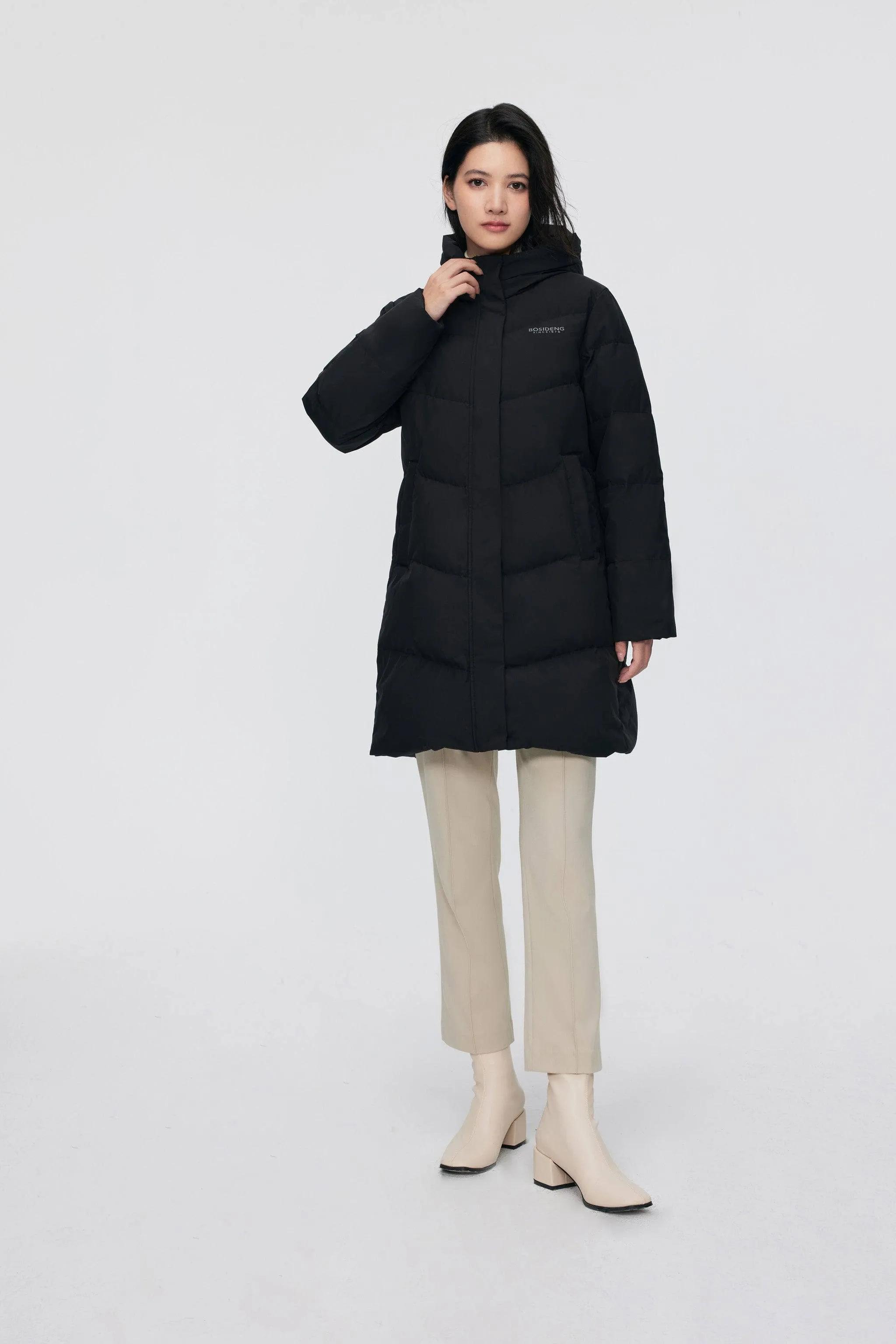 Women's Middle Length Down Coat 5124