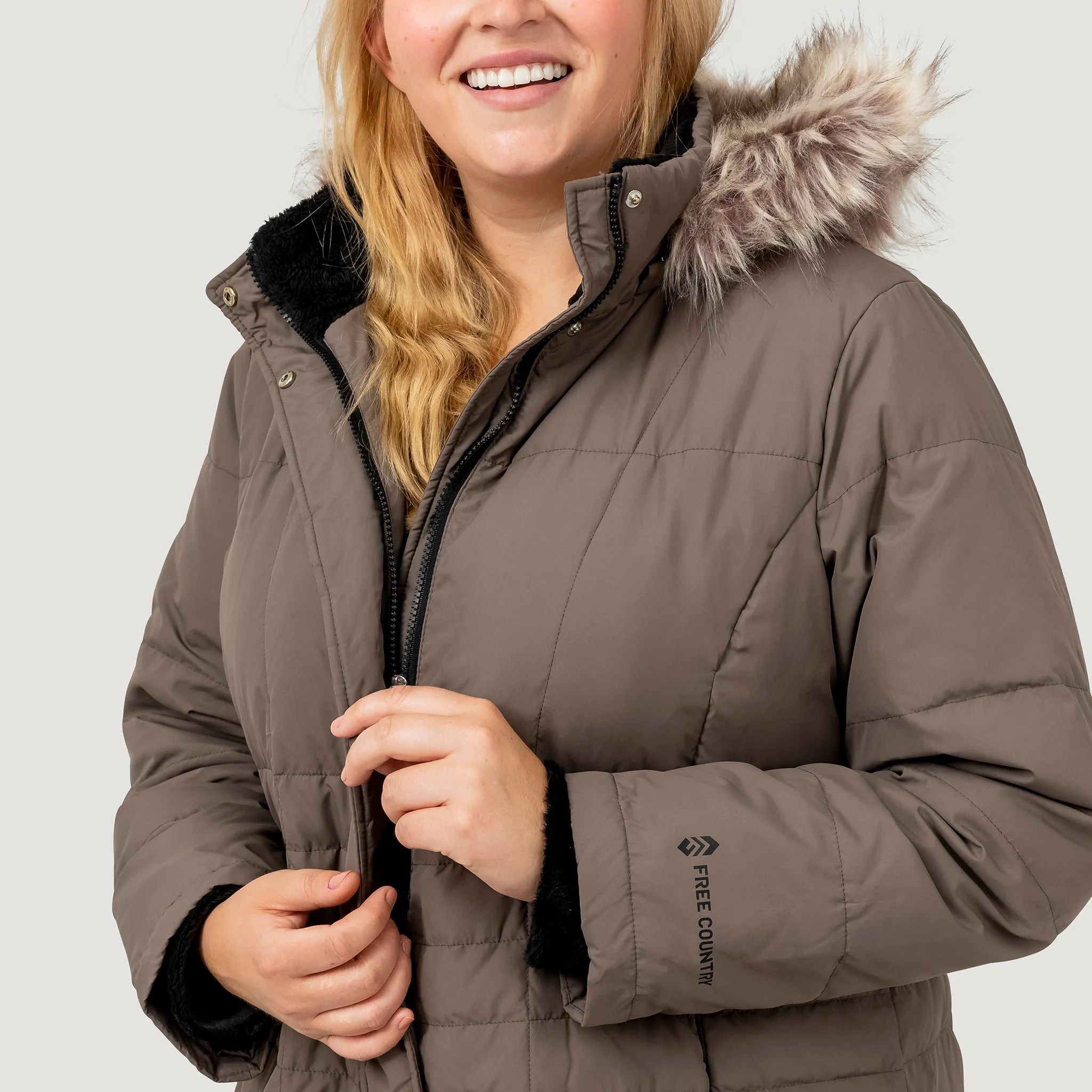 Women's Plus Size Full Length Splendor Down Jacket