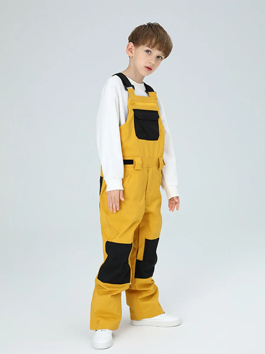 Yeefine Boys Colorblock Ski Overall Bib Pants